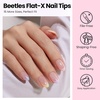 image:imageBeetles Gel Nail Kit FlatX Almond Medium 320pcs 16 Sizes Nail Tips 20g Nail Glue HandFree10ml Glue Remover 75ml Base Gel amp Top Coat Mini Lamp Acrylic Press On Nail Extension DIY at Home11 Almond Short 320pcs Solid GlueRemover Kit