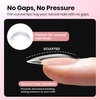 image:imageBeetles Gel Nail Tips Easy Nail Extension Preshaped Medium Coffin Nail Tips 12 Sizes 288Pcs Gelly Tips Clear Press on Nail Tips Full Cover False Nails Gifts for Girls Women41Almond Short 160pcsHalf Matte Nail Tips
