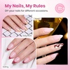 image:imageBeetles Gel Nail Tips Easy Nail Extension Preshaped Medium Coffin Nail Tips 12 Sizes 288Pcs Gelly Tips Clear Press on Nail Tips Full Cover False Nails Gifts for Girls Women43Almond Medium 160pcsHalf Matte Nail Tips