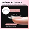 image:imageBeetles Gel Nail Tips Easy Nail Extension Preshaped Medium Coffin Nail Tips 12 Sizes 288Pcs Gelly Tips Clear Press on Nail Tips Full Cover False Nails Gifts for Girls Women42Almond Medium 160pcsHalf Matte Nail Tips