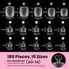 image:imageBeetles Gel Nail Tips Easy Nail Extension Preshaped Medium Coffin Nail Tips 12 Sizes 288Pcs Gelly Tips Clear Press on Nail Tips Full Cover False Nails Gifts for Girls Women61Square Short 180pcs Toe Nail Tips
