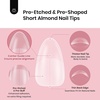image:imageBeetles Gel Nail Tips Easy Nail Extension Preshaped Medium Coffin Nail Tips 12 Sizes 288Pcs Gelly Tips Clear Press on Nail Tips Full Cover False Nails Gifts for Girls Women11Almond Short 288pcsFull Matte Nail Tips