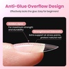 image:imageBeetles Gel Nail Tips Easy Nail Extension Preshaped Medium Coffin Nail Tips 12 Sizes 288Pcs Gelly Tips Clear Press on Nail Tips Full Cover False Nails Gifts for Girls Women41Almond Short 160pcsHalf Matte Nail Tips