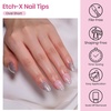 image:imageBeetles Gel Nail Tips EtchX Square Medium 384pcs 12 Sizes PreEtched Half Matte Full Cover Soft Gel Nail Tips Press on False Nail Extension Acrylic Fake Nails Easy DIY Salon Art41Oval Short 384pcs EtchX Nail Tips