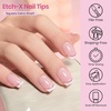 image:imageBeetles Gel Nail Tips EtchX Square Medium 384pcs 12 Sizes PreEtched Half Matte Full Cover Soft Gel Nail Tips Press on False Nail Extension Acrylic Fake Nails Easy DIY Salon Art21Square Extra Short 384pcs EtchX Nail Tips