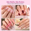 image:imageBeetles Gel Nail Tips EtchX Square Medium 384pcs 12 Sizes PreEtched Half Matte Full Cover Soft Gel Nail Tips Press on False Nail Extension Acrylic Fake Nails Easy DIY Salon Art41Oval Short 384pcs EtchX Nail Tips