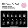 image:imageBeetles Gel Nail Tips EtchX Square Medium 384pcs 12 Sizes PreEtched Half Matte Full Cover Soft Gel Nail Tips Press on False Nail Extension Acrylic Fake Nails Easy DIY Salon Art12Almond Short 384pcs EtchX Nail Tips