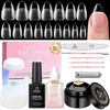 1-1 Almond Short 320pcs (Solid Glue+Remover Kit)