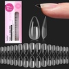 4-3-Almond Medium 160pcs(Half Matte Nail Tips)