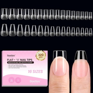 image:imageBeetles Gel Nail Tips Easy Nail Extension Preshaped Medium Coffin Nail Tips 12 Sizes 288Pcs Gelly Tips Clear Press on Nail Tips Full Cover False Nails Gifts for Girls Women51Square Coffin Short 320pcsHalf Matte Tips