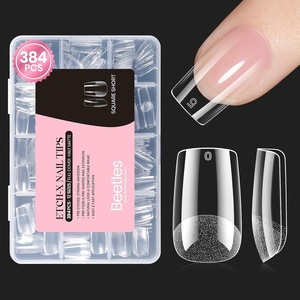 image:imageBeetles Gel Nail Tips EtchX Square Medium 384pcs 12 Sizes PreEtched Half Matte Full Cover Soft Gel Nail Tips Press on False Nail Extension Acrylic Fake Nails Easy DIY Salon Art22Square Short 384pcs EtchX Nail Tips